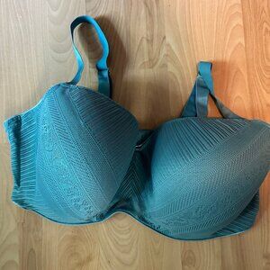 ThirdLove Everyday Lace T-shirt bra, 42F, teal